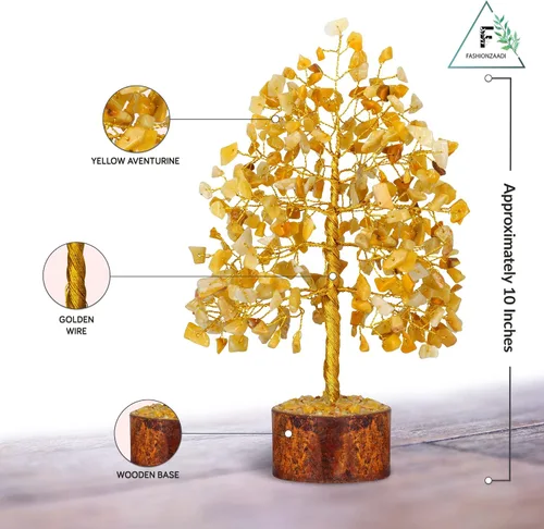 Miniatura 3 de Árbol del dinero FASHIONZAADI con piedras preciosas, bonsai hecho a mano para el equilibrio de los chakras, sanación o reiki, árbol espiritual