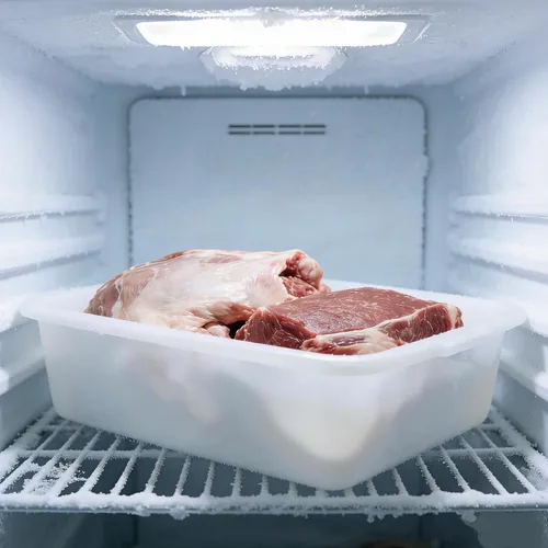 Miniatura 6 de Paquete de 4 cajas de autobús comerciales, caja de almacenamiento de plástico blanco/lavabo, bañeras de procesamiento de carne (25 litros)