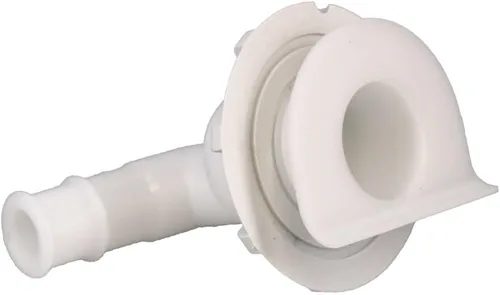 Miniatura 2 de Supra Boat Thru Hull Drain 104531 Codo de plástico blanco de 1 1/4 pulgadas