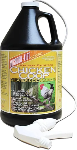 Miniatura 7 de Microbe-Lift Limpiador y desodorizante para gallinero – 32 onzas – Limpiador y desodorizante natural para desechos de pollo, cama y superficies