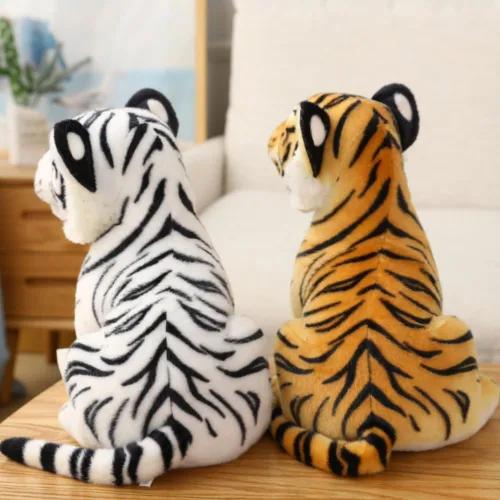 Miniatura 5 de OUKEYI Peluche de Tigres de 9 pulgadas/9.1 in, animal de peluche realista, animales de peluche para niños, regalo para niños, bebé, abrazo, tigre