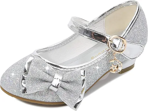 Cadidi Dinos Zapatos de vestir para niñas, zapatos de fiesta de boda, zapatos de tacón Mary Jane Princesa (bebéniño pequeñoniño grande)