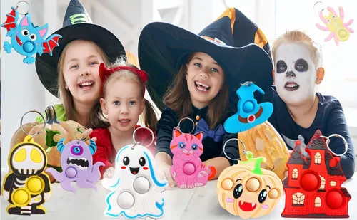 Miniatura 5 de Paquete de 30 unidades a granel para ansiedad de burbujas para adolescentes y niños, suministros pequeños para fiestas de cumpleaños, Halloween