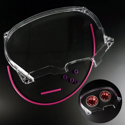 Miniatura 7 de G-PLUS Protector transparente para engranaje de leva y polea de turbo de correa de distribución para Honda Civic D15 D16 EK de 1996-2000