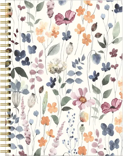 Miniatura 8 de Cuaderno de espiral para mujer, cuadernos universitarios A5 de 6 x 8.4 pulgadas, 120 páginas rayadas con papel grueso de alta calidad, perfecto
