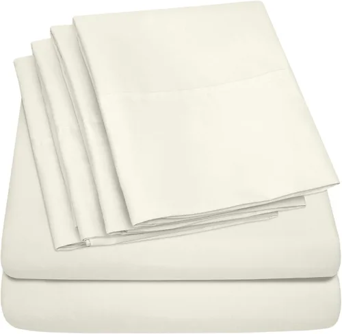 Miniatura 48 de Sábanas de cama tamaño California King – 6 piezas 1500 Supreme Collection Juego de sábanas de microfibra cepillada fina con bolsillos profundos Aqua