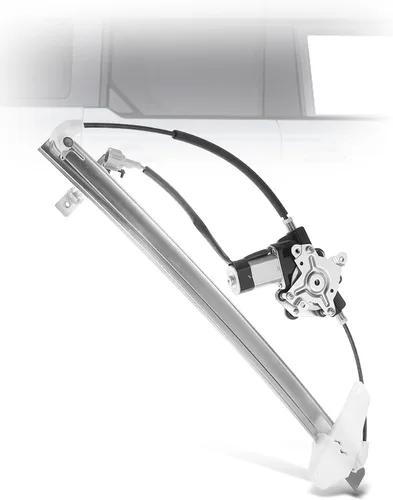 Miniatura 10 de YHTAUTO Elevalunas eléctrico trasero del lado del conductor con conjunto de motor de 2 pines compatible con Nissan Titan 2004-2015 Crew/Extended