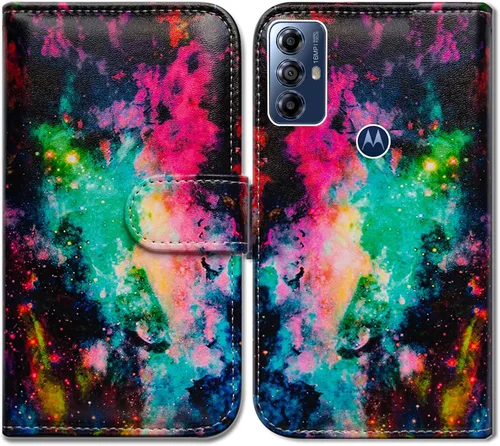 Miniatura 20 de Bcov Funda para Moto G Play 2023, diseño de pájaro negro y verde con tapa para teléfono con ranura para tarjetas, soporte para Motorola Moto G Play