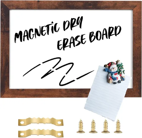 Miniatura 12 de Pizarra blanca de borrado en seco para pared, pizarra blanca magnética grande, pizarra blanca para oficina, hogar, cocina, escuela, marco