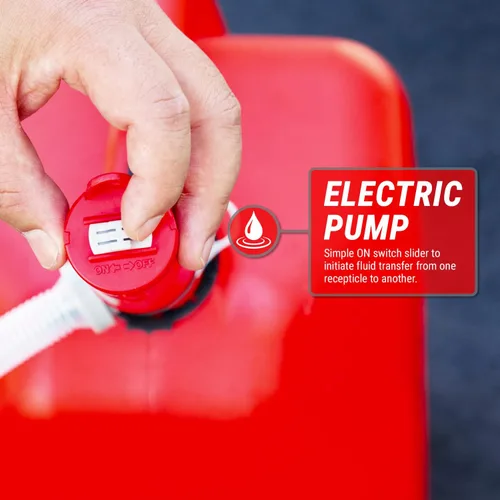 Miniatura 7 de TERA PUMP Bomba de transferencia de gas, batería D 3 veces más potente, parada automática, sin pérdida de combustible, potente succión (2.2 GPM)