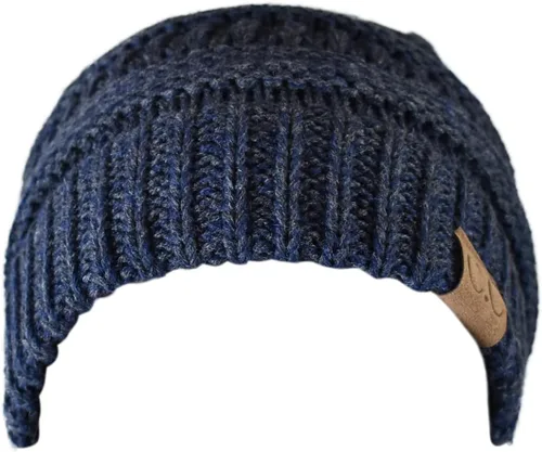 Miniatura 590 de C.C Trendy Warm Chunky Soft Stretch Cable Knit Beanie
