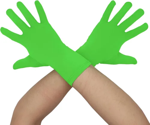 Aniler Guantes de elastano hasta la muñeca para hombres y mujeres, para bodas, fiestas, Navidad, disfraces, fiestas, bailes
