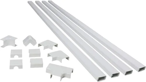 Legrand Wiremold Kit de organización de cables, CordMate II, organizador y ocultador de cables, cubierta de cables, corrector y protector para