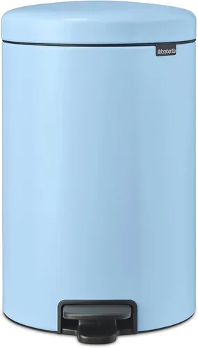 Miniatura 20 de Brabantia NewIcon - Cubo de basura con pedal de cierre suave para cocina, con cubo extraíble, 3.2 galones, azul soñado Azul (Dreamy Blue)