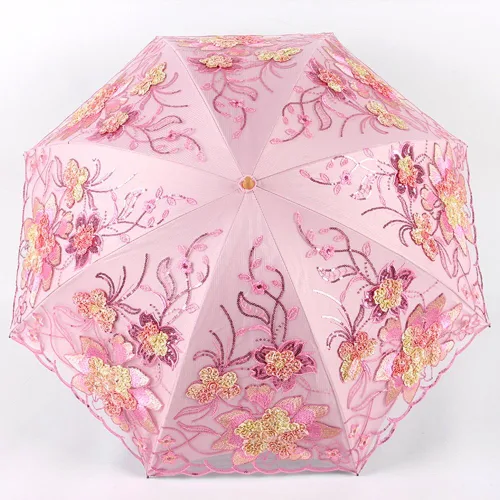 Miniatura 107 de Honeystore - Parasoles de encaje de flores para fiesta de boda, paraguas nupcial de encaje