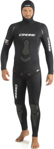 Miniatura 12 de Cressi Apnea - Traje de neopreno de pesca submarina de apnea de 2 piezas, chaqueta y pantalones, almohadilla de pecho, protección de rodilla, diseño