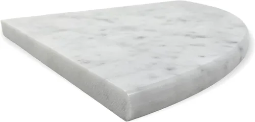 Miniatura 4 de Tenedos Carrara Bianco italiano de alta calidad blanco grisáceo 9x9 mármol accesorios de baño esquina ducha estante azulejo pulido (1 unidad)