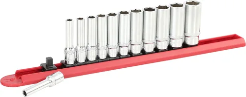 Miniatura 6 de OEMTOOLS 22951 Juego de llaves métricas profundas de 12 piezas, Juego de llaves métricas de 1/4 pulgadas, Juego de herramientas OEM, Juego de llaves
