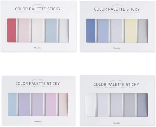 Miniatura 8 de Monolike Paleta de colores pegajosos sólidos 301 B Set 4p - Bloc de notas autoadhesivo 30 hojas