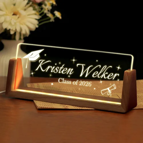 Miniatura 15 de Placa de nombre de escritorio personalizada, placa de identificación acrílica personalizada para escritorio, decoración de oficina para mujeres