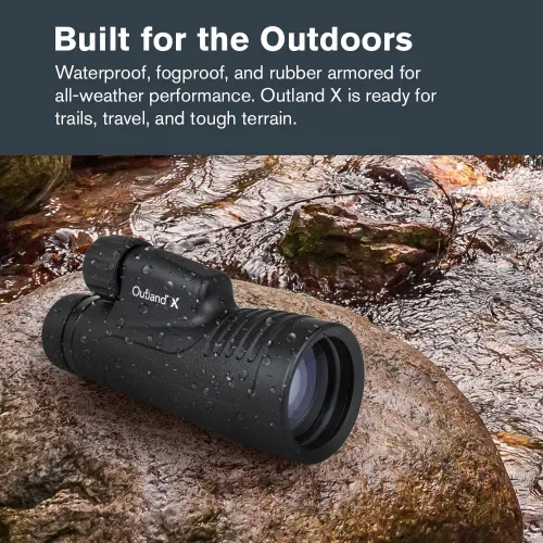 Miniatura 4 de Celestron Outland X 10x50 Monocular - Incluye adaptador para teléfono inteligente - Lente objetivo grande de 1.969 in - Óptica multicapa - Prisma