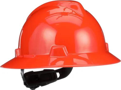 Miniatura 34 de MSA V-Gard Casco de Ala Completa con Suspensión - Carcasa de Polietileno, Protección Superior contra Impactos y Correas de Corona Autoajustables