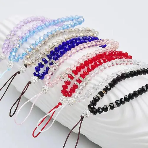 Miniatura 6 de Jmassyang Briolette Rondelle - Cuentas de cristal facetadas de 0.315 in para hacer joyas, pulseras, collares, aretes (negro, 250 unidades)