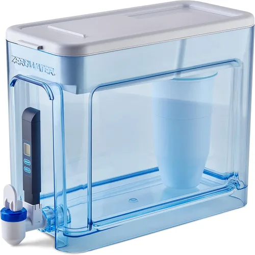 Miniatura 10 de ZeroWater Jarra de filtro de agua de 5 etapas lista para verter de 10 tazas 0 TDS para un mejor sabor al agua del grifo, certificado IAPMO