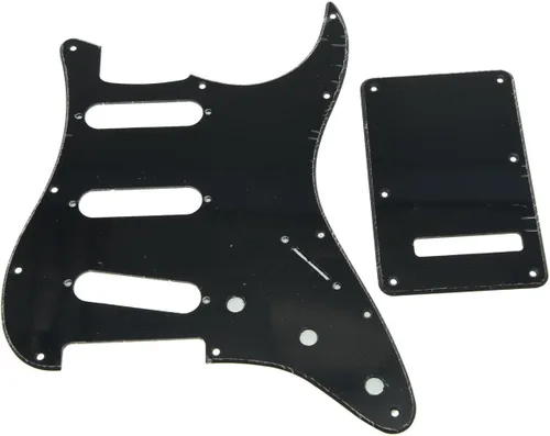Miniatura 27 de KAISH - Golpeador de 11 agujeros estilo ST/Strat SSS con placa trasera ST y cubierta de trémolo para Stratocaster de EE. UU./México/Strat en perla
