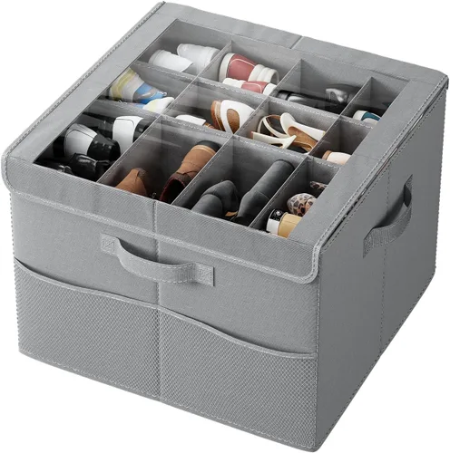 Miniatura 10 de PHINOX Organizador de zapatos para armario, se adapta a 16-32 pares, caja de almacenamiento de zapatos