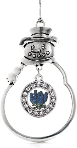 Miniatura 185 de Inspired Silver - Roller Queen - Adorno de Navidad plateado - Adorno circular para árbol de Navidad con circonita cúbica - Decoración colgante