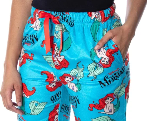 Miniatura 3 de Disney Little Mermaid Ariel - Pantalones de pijama suaves para mujer azul mar