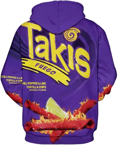 Miniatura 2 de XFVSDXS Sudadera con capucha con estampado 3D y estampado novedoso, atlético, casual, sudadera con capucha