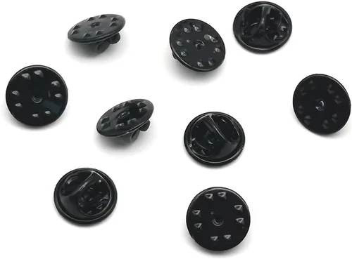 Miniatura 2 de XZYLPB0 - 50 piezas de metal para solapa, cierre de bloqueo, cierre de mariposa, embrague, alfiler trasero para broche, corbata, sombrero, insignia