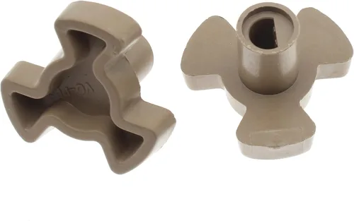 FDXGYH Acoplador giratorio de microondas, 2 piezas, soporte para placa giratoria para horno de microondas, guía de rodillo, repuesto de acoplamiento