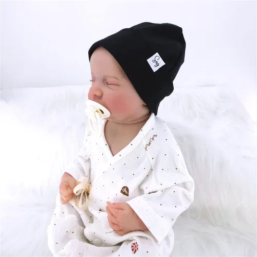 Miniatura 9 de Gorro de punto para recién nacido, para niños y niñas, con forro de satén sedoso, gorro para niños pequeños