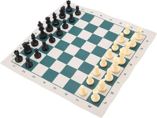 Miniatura 9 de Generic PVC Portable Chess Travel Portable Folding Chess Sets for Indooroutdoor Play Relaxation