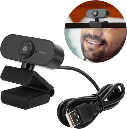 Miniatura 8 de CiCiglow Cámara de computadora 1080P con micrófono, cámara web USB para computadora portátil, cámara web de transmisión con micrófono, cámara web