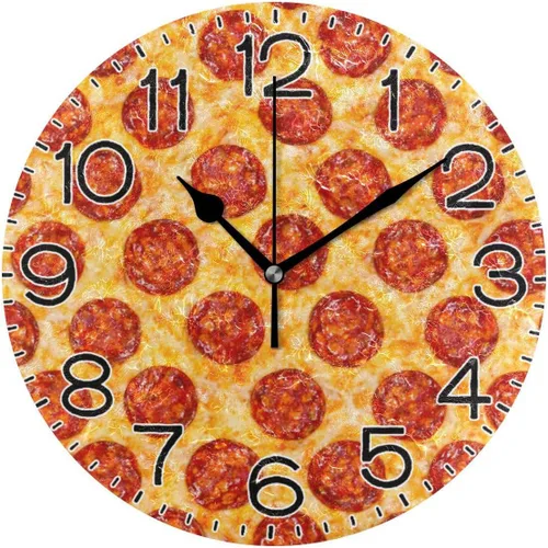 Miniatura 19 de ALAZA Reloj de pared cardenal de pájaro rojo de invierno, funciona con pilas, sin tictac, de cuarzo, analógico, rústico, rústico, reloj redondo