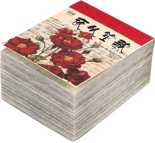 HEALLILY 365 hojas de material vintage para álbumes de recortes, papel de letras antiguas, hojas de plantas, manualidades, proyectos para escribir