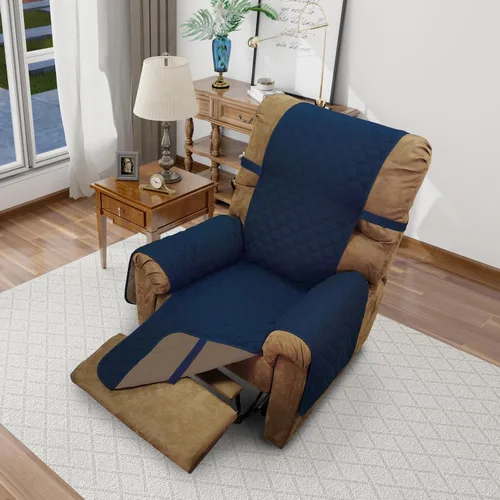 Miniatura 90 de Fundas para silla reclinable, reversible, funda de sofá para mascotas, protector de muebles para niños perezosos