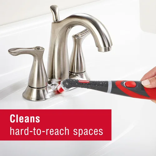 Miniatura 5 de Cepillo de limpieza Rubbermaid Reveal Power Scrubber con cabezal multiusos, cepillo de limpieza eléctrico inalámbrico con batería, resistente al