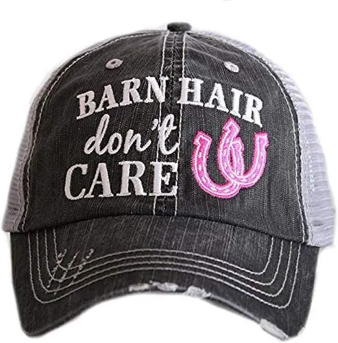 KATYDID Barn Hair Don't Care - Gorra de béisbol para mujer, sombrero de camionero para mujer, elegante y lindo sombrero de sol (rosa), Rosado