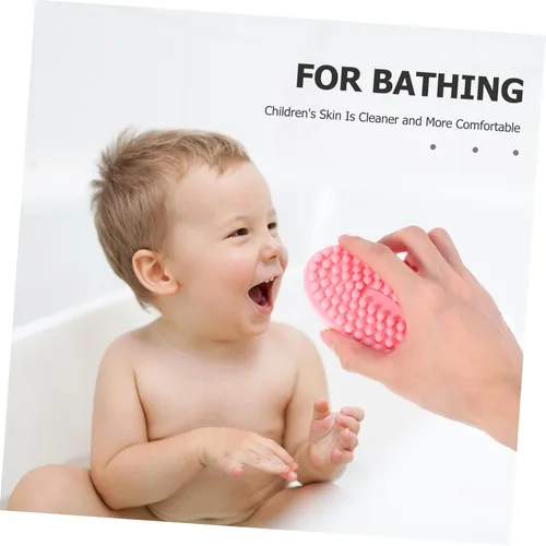 Miniatura 8 de Ipetboom Cepillo de baño sensorial de silicona para niño y niña, exfoliante de doble cara, peine de masaje suave para estimulación táctil