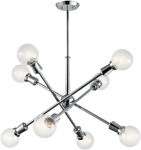 Miniatura 10 de Kichler Armstrong 26" 8 luces Candelabro Latón Natural