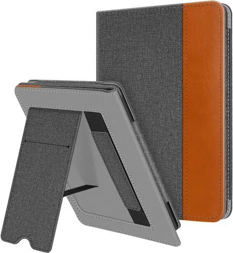 Miniatura 17 de Fintie Funda con soporte para Kindle de 6 pulgadas (11ª generación-2024/2022) - Funda de piel sintética con ranura para tarjeta de encendido y Negro