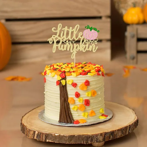 Miniatura 4 de Gyufise Decoración para pastel de calabaza pequeña, decoración de pastel de calabaza, baby shower, decoración para tartas temáticas de otoño, baby