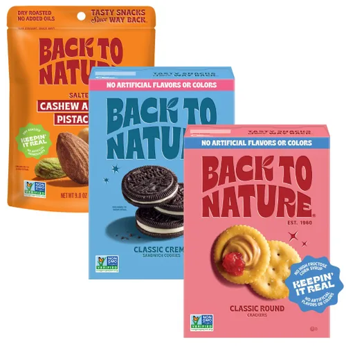 Miniatura 11 de Back to Nature Galletas redondas clásicas, sin OMG, veganas, hechas con harina de trigo y sal marina, Snack Happy, caja de 6.5 onzas