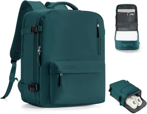 Miniatura 67 de VGCUB Mochila grande de viaje para trabajo, negocios, mochila para computadora portátil aprobada para vuelo, para mujeres y hombres, mochila