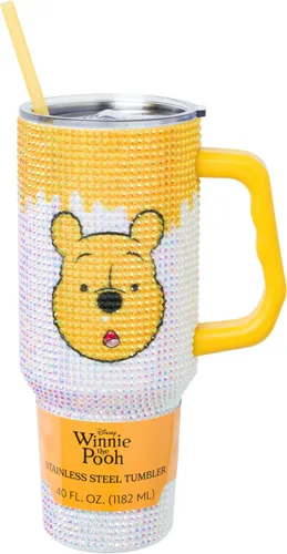 Miniatura 31 de Silver Buffalo Adventure Time With BMO - Vaso de acero inoxidable de doble pared con asa y pajilla, cabe en portavasos estándar, 40 onzas